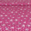 Coupon cretonne fleurs/petits pois 200 x 150 cm violet Coupon cretonne fleurs/petits pois 200 x 150 cm violet