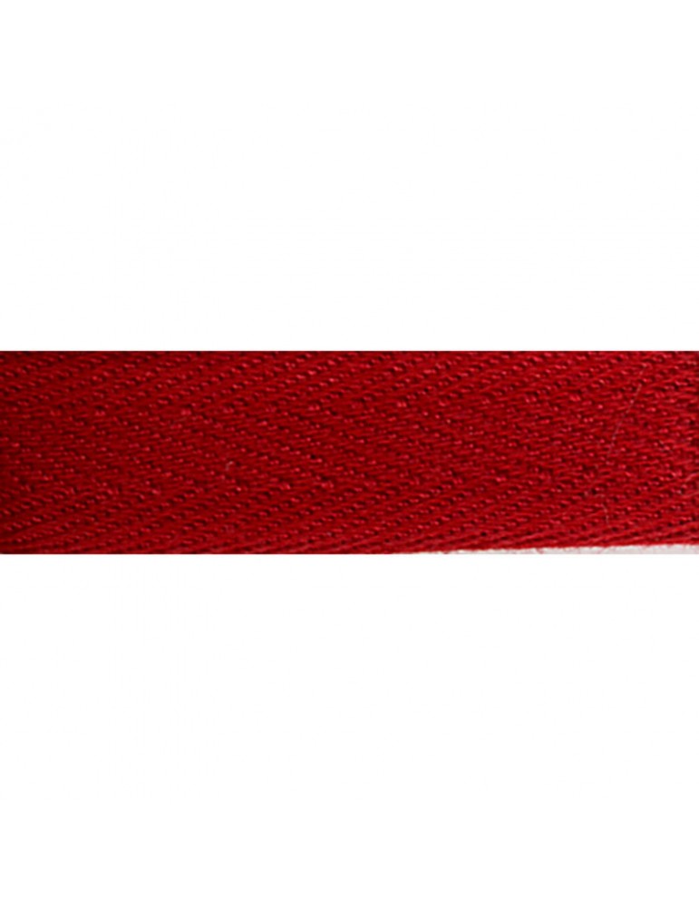 Serge coton 20 mm rouge Serge coton 20 mm rouge