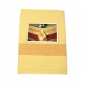 Nappe 100 % coton 140 x 200 cm jaune Nappe 100 % coton 140 x 200 cm jaune