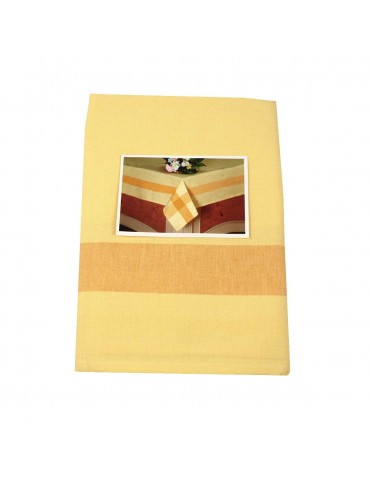 Nappe 100 % coton 140 x 200 cm jaune