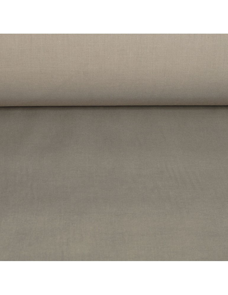 Toile à drap unie taupe Toile à drap unie taupe