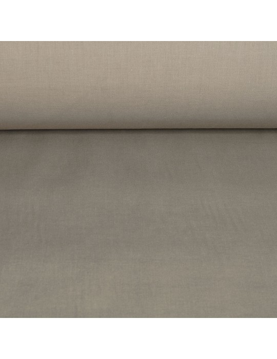 Toile à drap unie marron