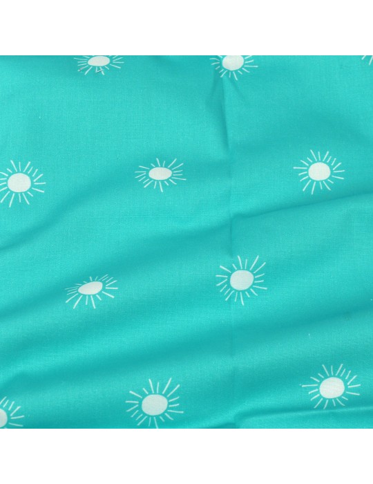 Coupon soleil 45 x 48 cm turquoise