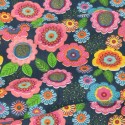 Coupon fleuri 45 x 48 cm marine
