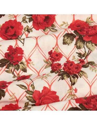 Coupon roses rouges 45 x 48 cm