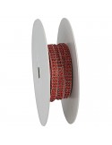 Galon strass thermocollant rouge