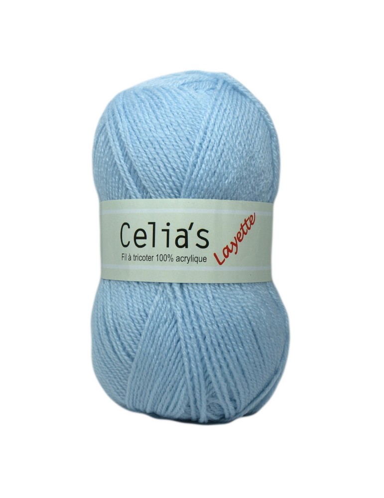 Lot de 2 pelotes de fil à tricoter Celia's layette bleu Lot de 2 pelotes de fil à tricoter Celia's layette bleu