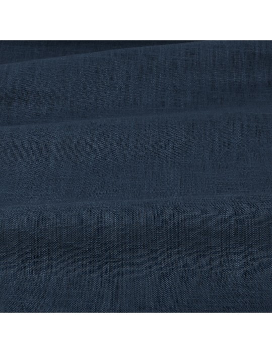 Tissu lin uni marine