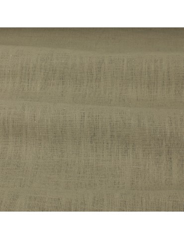 Tissu lin uni kaki