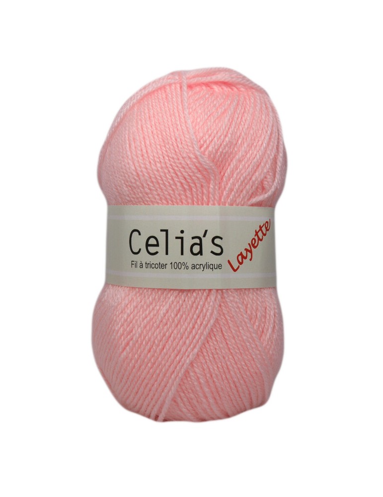 Lot de 2 pelotes de fil à tricoter Celia's layette rose Lot de 2 pelotes de fil à tricoter Celia's layette rose