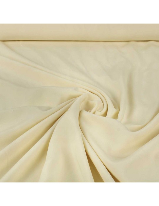 Tissu viscose uni ivoire