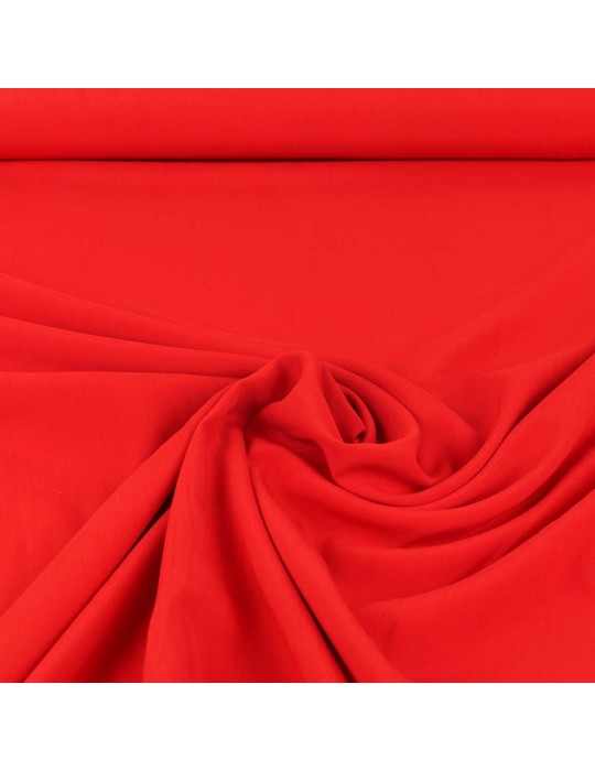 Tissu viscose uni rouge