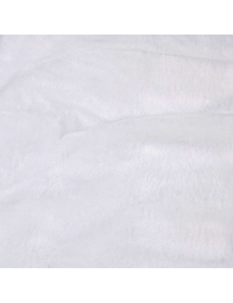 Coupon doudou polyester 50 x 150 cm blanc Coupon doudou polyester 50 x 150 cm blanc