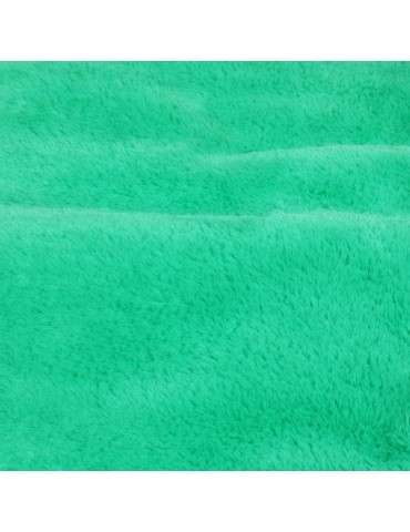 Coupon doudou polyester 50 x 150 cm menthe