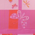 Coupon 100 % polyester imprimé papillons 150 x 240 cm