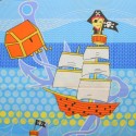 Coupon 100 % polyester imprimé pirate 300 x 240 cm Coupon 100 % polyester imprimé pirate 300 x 240 cm