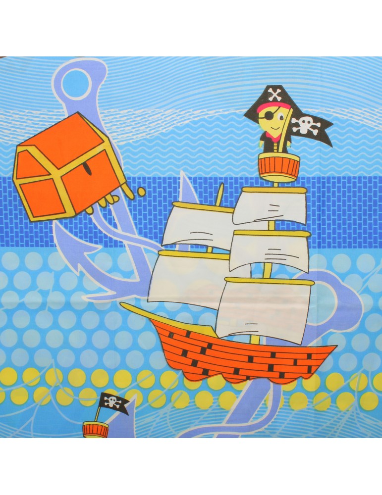 Coupon 100 % polyester imprimé pirate 300 x 240 cm Coupon 100 % polyester imprimé pirate 300 x 240 cm