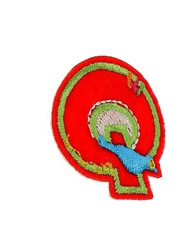 Lettres thermocollantes fantaisie multicolore