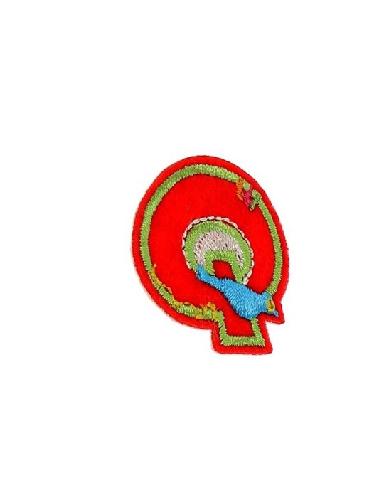 Lettres thermocollantes fantaisie multicolore
