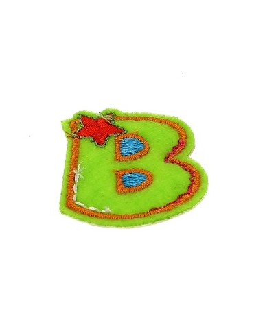 Lettres thermocollantes fantaisie multicolore