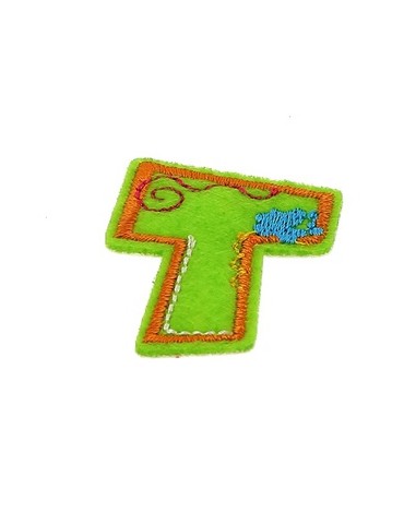Lettres thermocollantes fantaisie multicolore