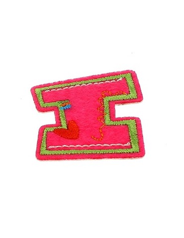 Lettres thermocollantes fantaisie multicolore