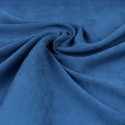 Tissu viscose/nylon plissé bleu