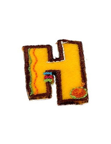 Lettres thermocollantes fantaisie multicolore