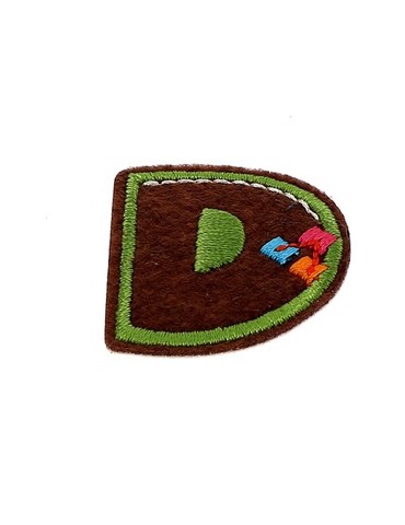 Lettres thermocollantes fantaisie multicolore