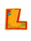Lettres thermocollantes fantaisie multicolore Lettres thermocollantes fantaisie multicolore