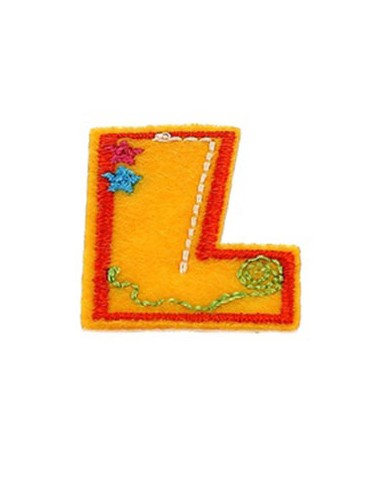 Lettres thermocollantes fantaisie multicolore