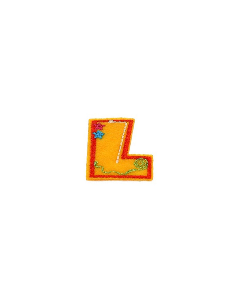 Lettres thermocollantes fantaisie multicolore Lettres thermocollantes fantaisie multicolore