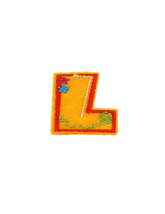 Lettres thermocollantes fantaisie multicolore