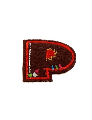 Lettres thermocollantes fantaisie multicolore