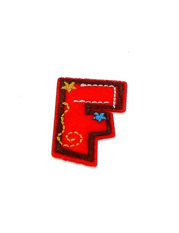 Lettres thermocollantes fantaisie multicolore
