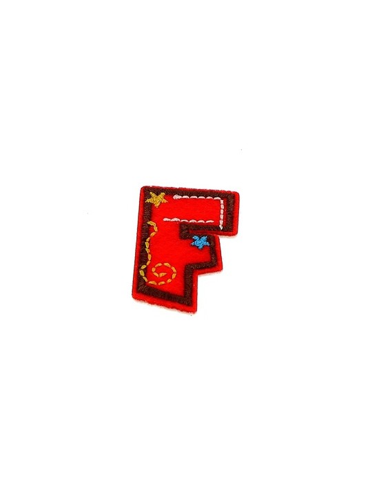 Lettres thermocollantes fantaisie multicolore