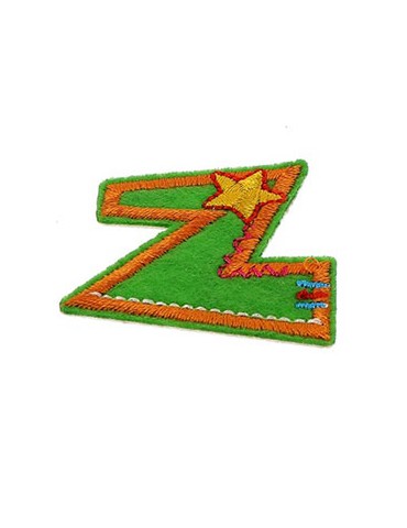 Lettres thermocollantes fantaisie multicolore