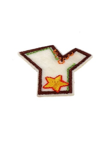 Lettres thermocollantes fantaisie multicolore