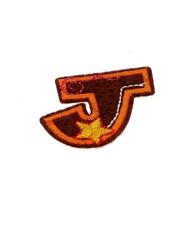 Lettres thermocollantes fantaisie multicolore