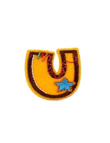 Lettres thermocollantes fantaisie multicolore