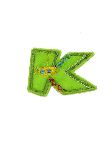 Lettres thermocollantes fantaisie multicolore