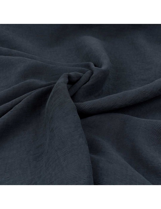 Tissu viscose/nylon plissé marine