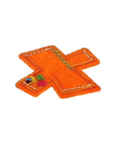 Lettres thermocollantes fantaisie multicolore