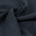 Tissu viscose/nylon plissé marine