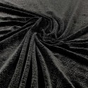 Tissu velours plissé noir Tissu velours plissé noir
