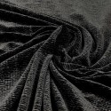 Tissu velours plissé noir Tissu velours plissé noir