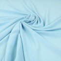 Tissu crêpe uni bleu ciel Tissu crêpe uni bleu ciel
