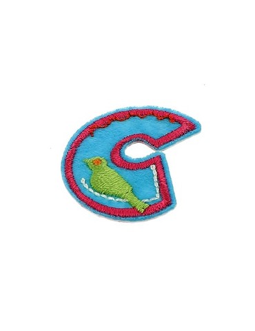 Lettres thermocollantes fantaisie multicolore