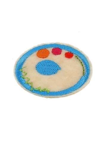 Lettres thermocollantes fantaisie multicolore