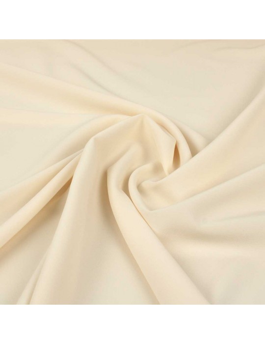 Tissu crêpe uni écru